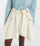 Loewe Cotton and silk gabardine miniskirt