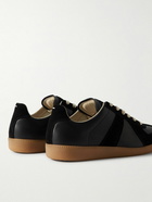 Maison Margiela - Replica Leather and Suede Sneakers - Black