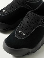 Oakley Factory - Flesh Suede and Mesh Slip-On Sneakers - Black
