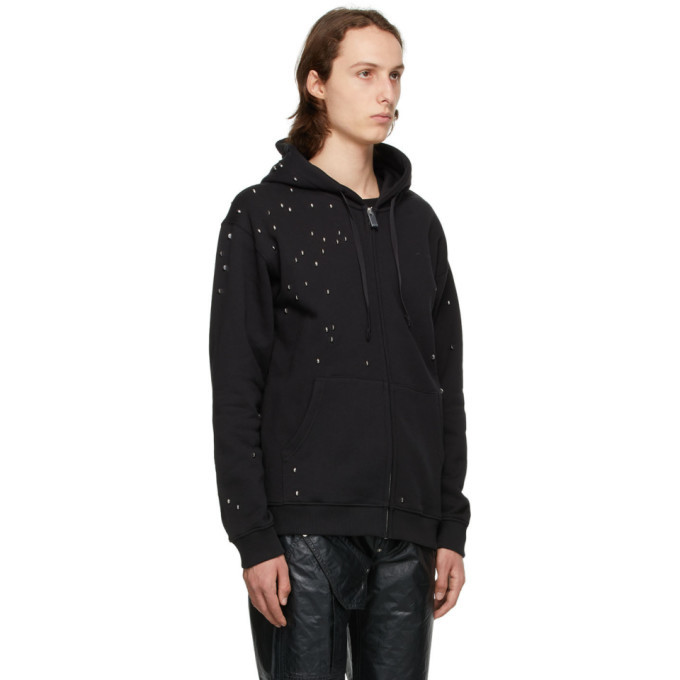 ♡ (*'◇'*)様 1017 ALYX 9SM Beige Studded Double Logo Zip Hoodie 1017 ALYX 9SM