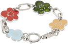 IN GOLD WE TRUST PARIS Silver Flower Bracelet
