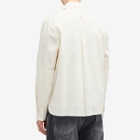 Magic Castles Men's Newell Embroidered Shirt in Ecru Seersucker