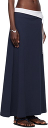 Julie Kegels Navy Polo Maxi Skirt