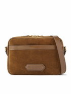 TOM FORD - Logo-Embossed Leather Messenger Bag