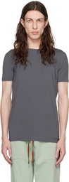 ZEGNA Gray Crewneck T-Shirt