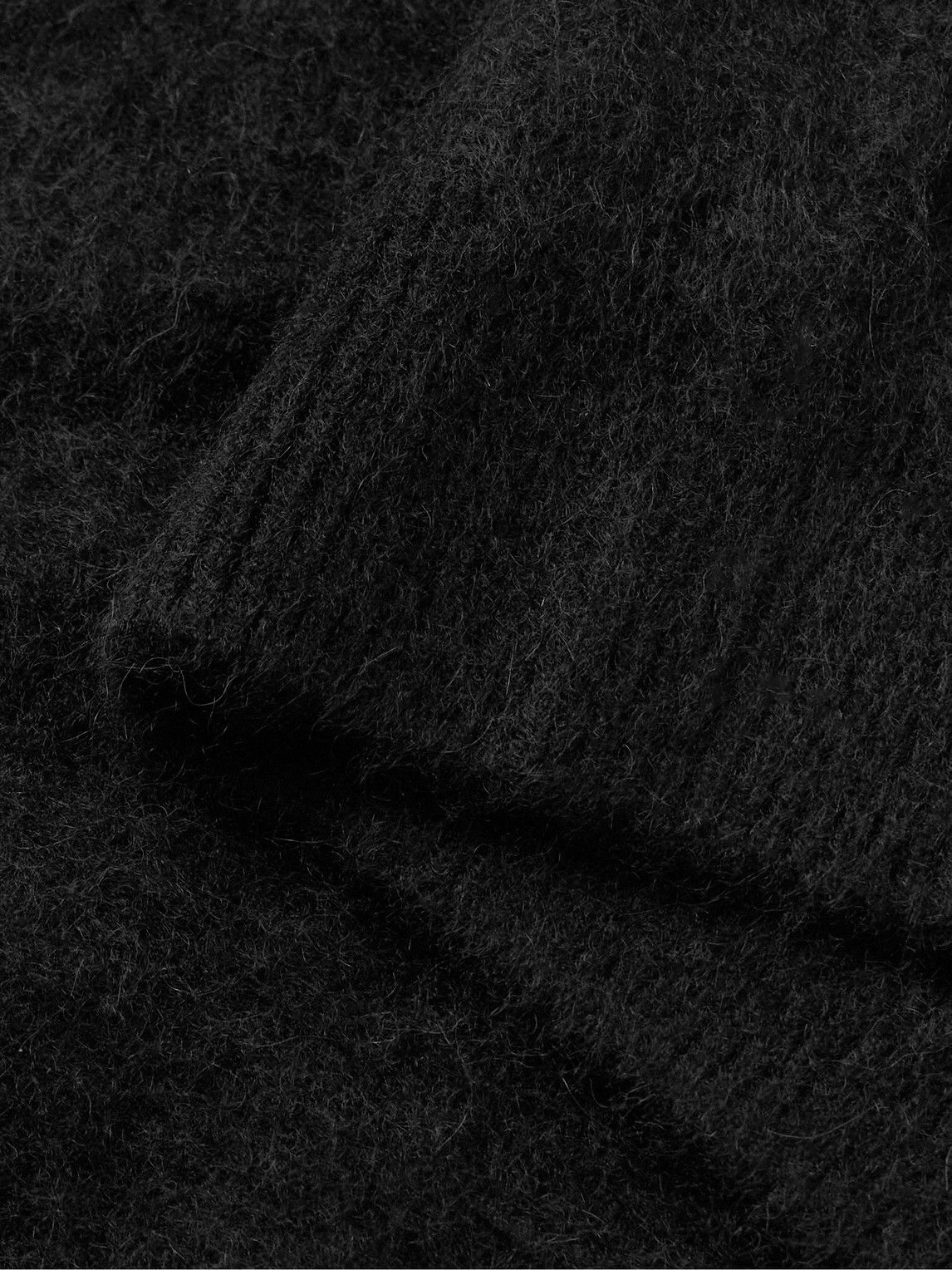 Kaptain Sunshine - Brushed Royal Alpaca Sweater - Black