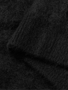 Kaptain Sunshine - Brushed Royal Alpaca Sweater - Black