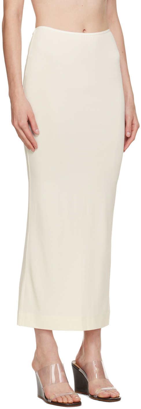 ÉTERNE Off-White Emma Maxi Skirt