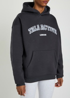 Tala Logo-embroidered Hooded Cotton-blend Sweatshirt Navy