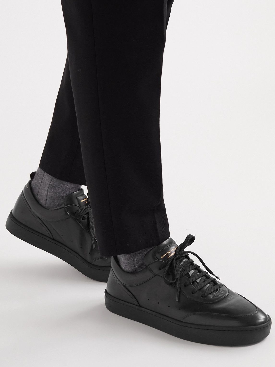 Officine Creative - Kyle Lux Leather Sneakers - Black Officine 
