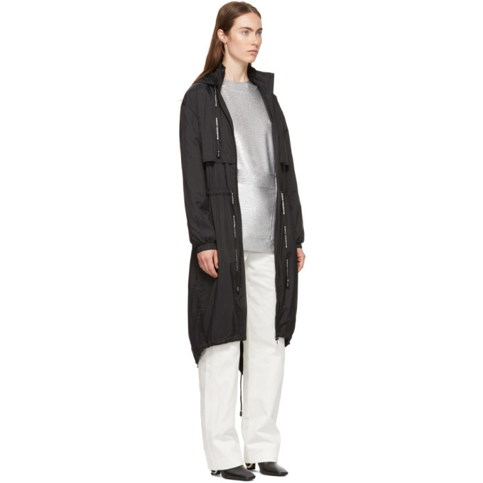 Paco Rabanne Black Nylon Bodyline Parka Paco Rabanne