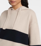 'S Max Mara Striped wool and cashmere hoodie