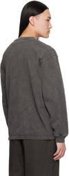 WTAPS Gray SIGN-OD Long Sleeve T-shirt
