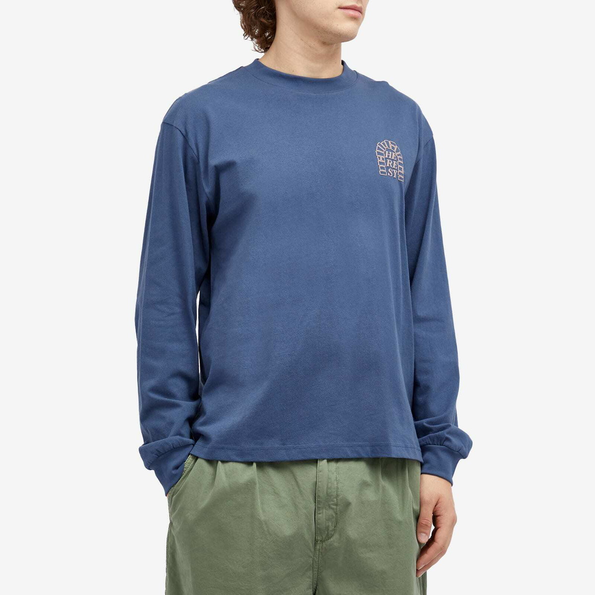 Heresy Men's Arch Logo Long Sleeve T-Shirt in Navy