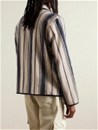 Kardo - Paris Striped Cotton-Canvas Jacquard Jacket - Neutrals