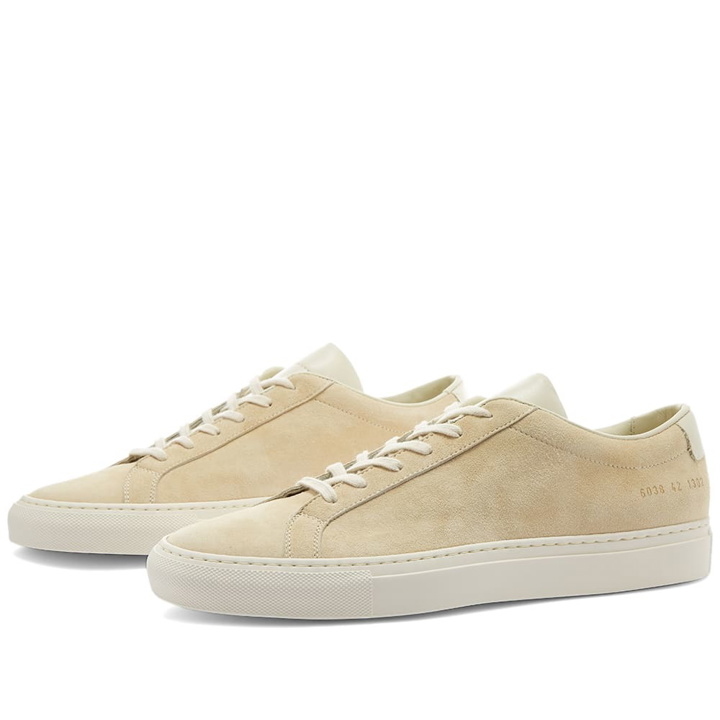 Photo: Woman by Common Projects Archilles Suede Contrast