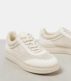 Jimmy Choo Rimini nubuck-trimmed sneakers