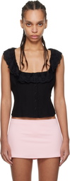 GUIZIO Black Paloma Top