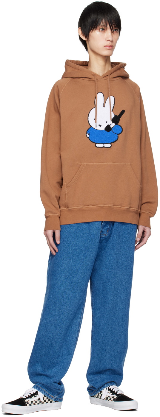 Pop Trading Company Brown Calling Hoodie