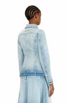 Diesel Hourglass denim trucker jacket - Denim Jackets Womens in Blue