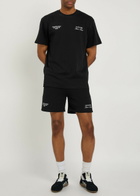 Club 1984 Melrose Printed Cotton Shorts Black