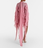Blumarine Tiered chiffon minidress
