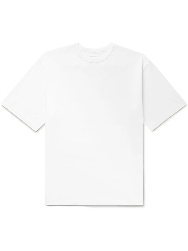 Photo: A.P.C. - Suzanne Koller Owen Embroidered Cotton-Jersey T-Shirt - White