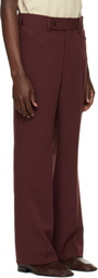 NEEDLES Brown Poly Light Double Cloth Boot-Cut Trousers
