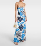 Faithfull Garcia floral linen maxi dress