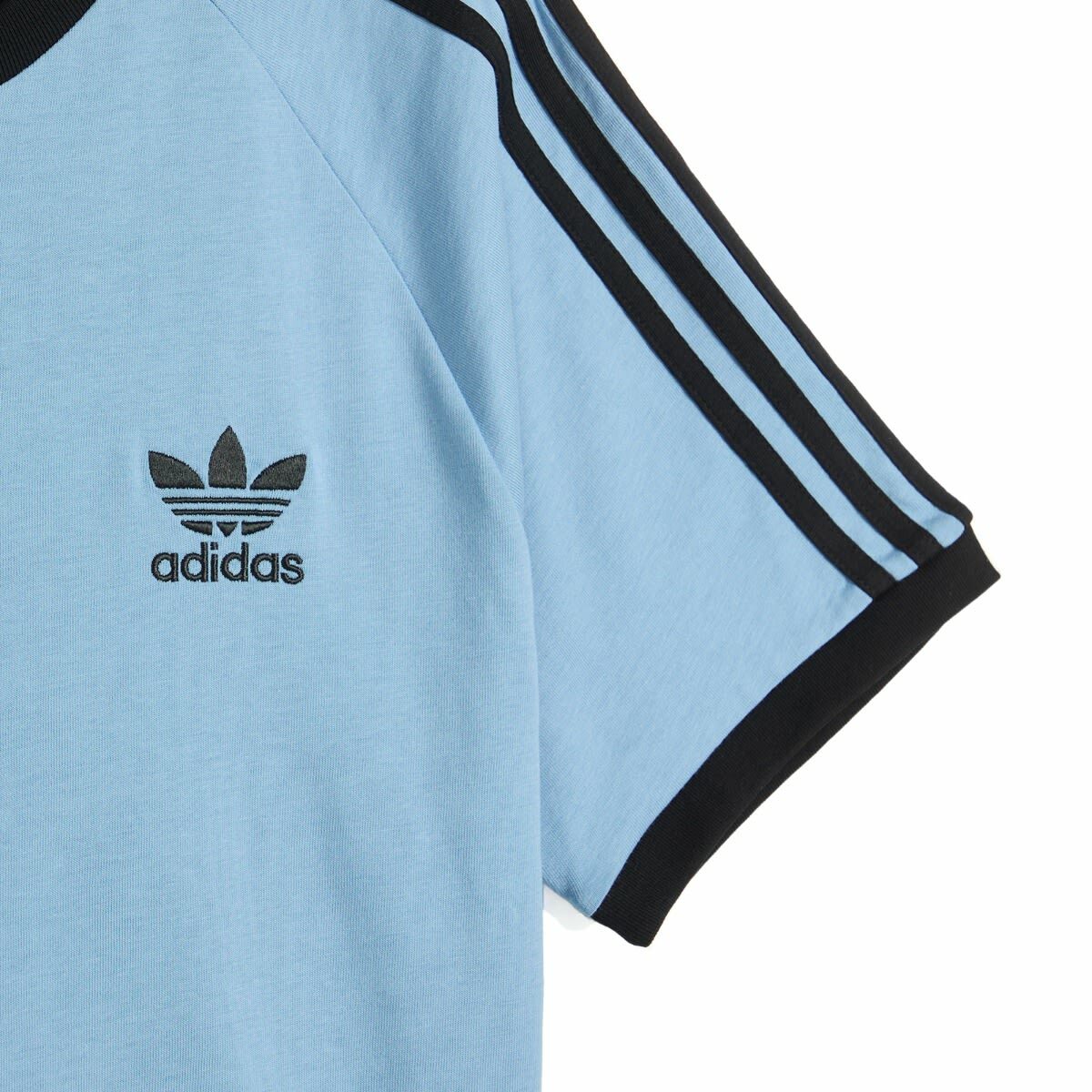 Adidas 3-Stripes T-Shirt in Ash Blue/Black