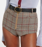 Self-Portrait Checked shorts