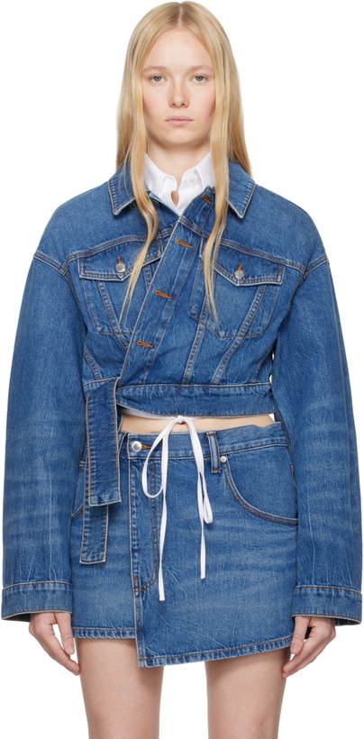 Photo: Alexander Wang Blue Regen Cotton Wrapped Denim Jacket