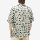 Officine Generale Men's Eren Bubble Print Vacation Shirt in Light Olive/Dark Olive