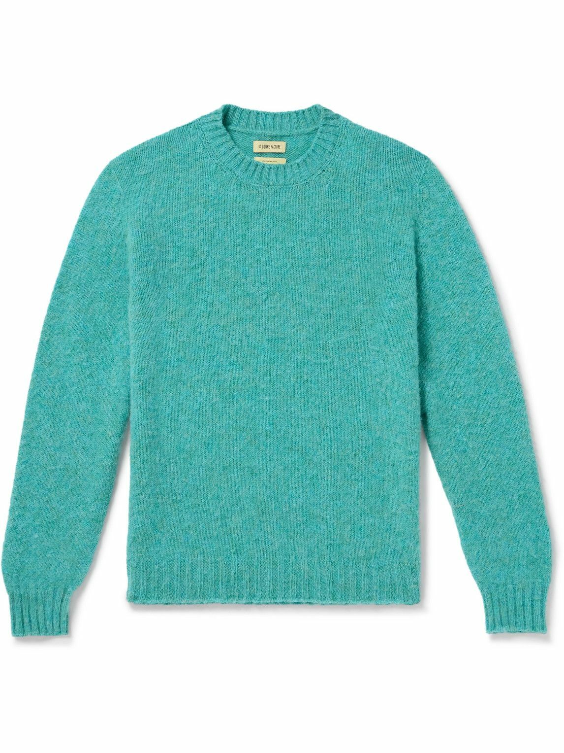De Bonne Facture - Brushed-Wool Sweater - Green