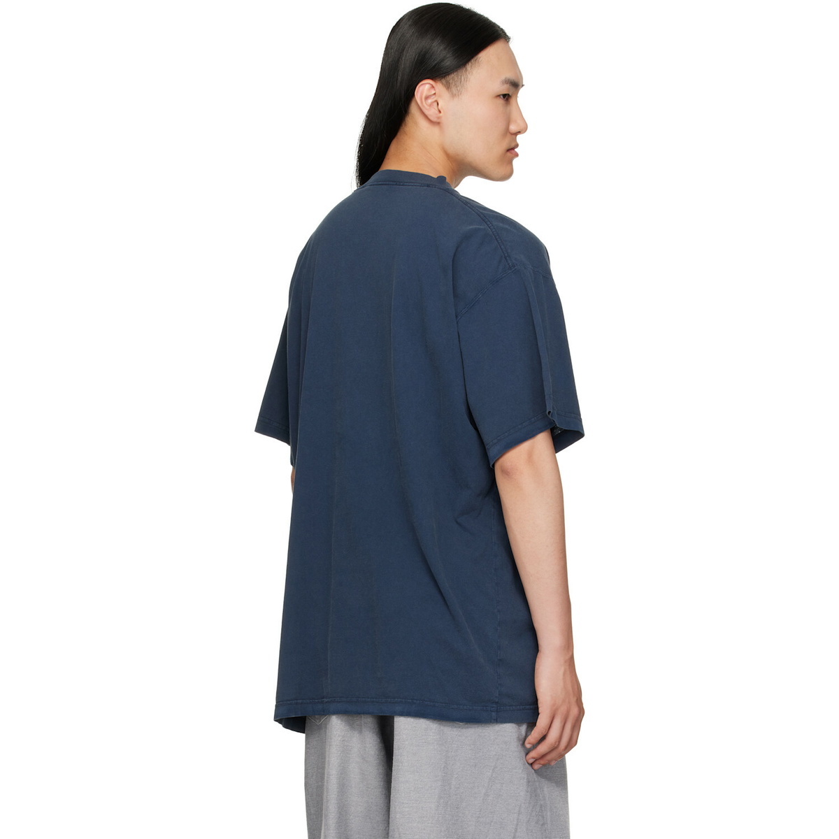 Balenciaga Navy 'Luxury' T-Shirt