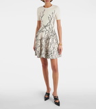 Alexander McQueen Floral jacquard minidress