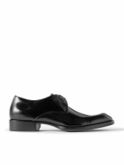 SAINT LAURENT - Vadim Glossed-Leather Derby Shoes - Black