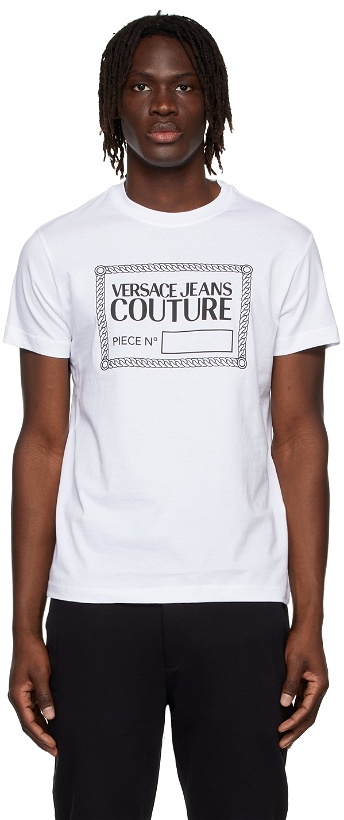 Photo: Versace Jeans Couture White Piece Number T-Shirt