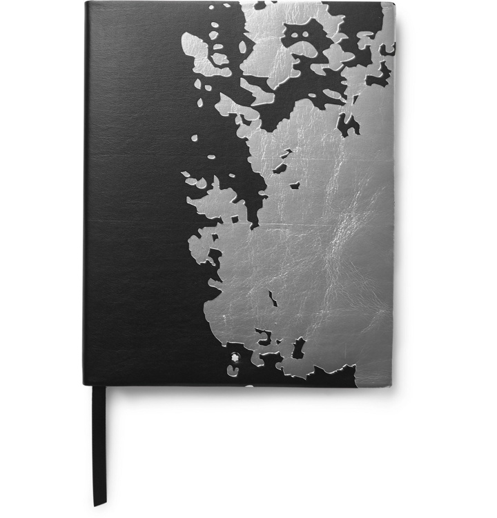 Photo: Montblanc - #149 Metallic Leather Notebook - Black