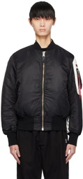 the Shepherd UNDERCOVER Black fragment design & Alpha Industries Edition Reversible Bomber Jacket