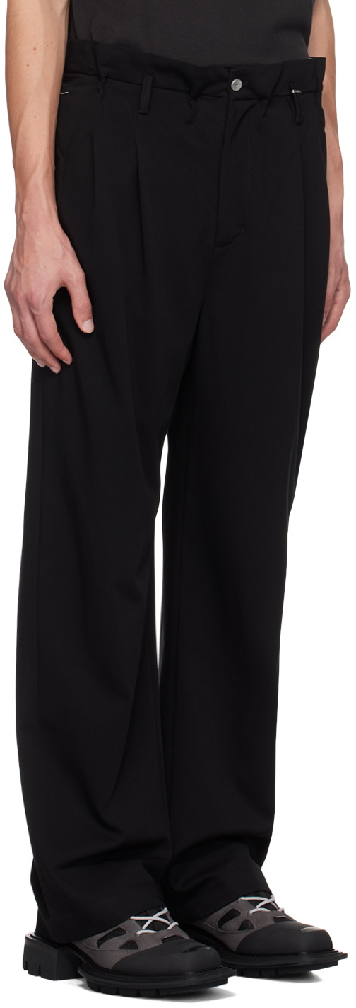 C2H4 Black Vrille Trousers