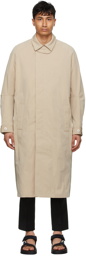 Tom Wood Beige & Khaki Mac Coat