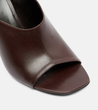 Versace Giulietta leather mules