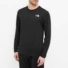 The North Face Men's Long Sleeve Red Box T-Shirt in Black/Brushwood Camo