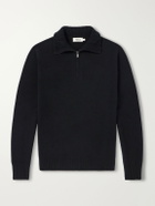 Altea - Half-Zip Virgin Wool Sweater - Black