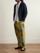 Howlin' - Blind Flowers Cable-Knit Wool Cardigan - Blue