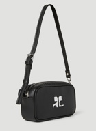 Courrèges - Logo Baguette Shoulder Bag in Black