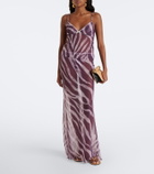 Bananhot Solay printed sheer maxi skirt