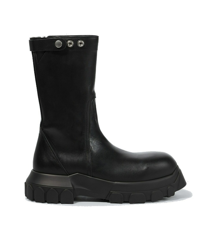 Photo: Rick Owens Bozo Tractor leather ankle boots