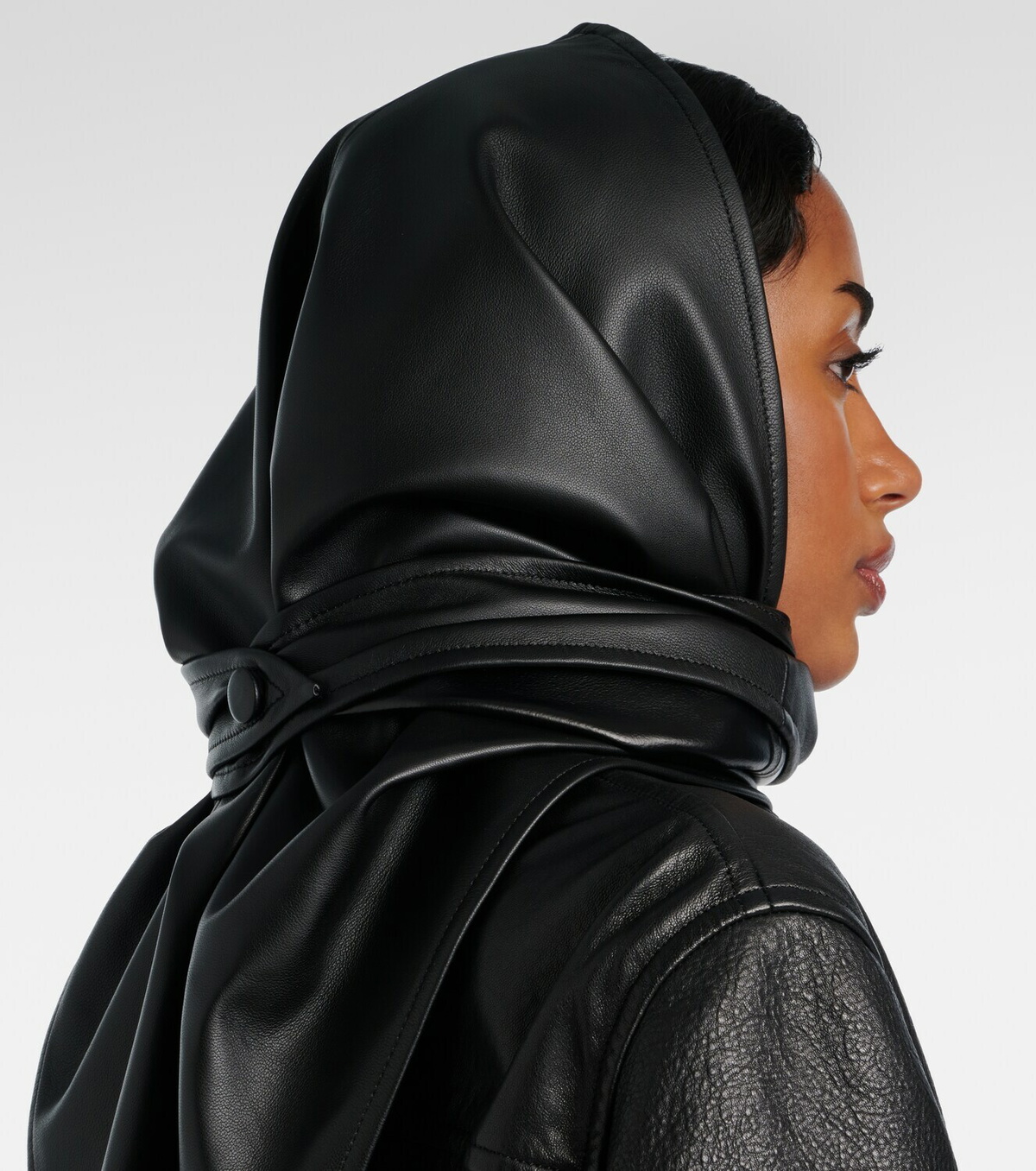 Nour Hammour Leather hood